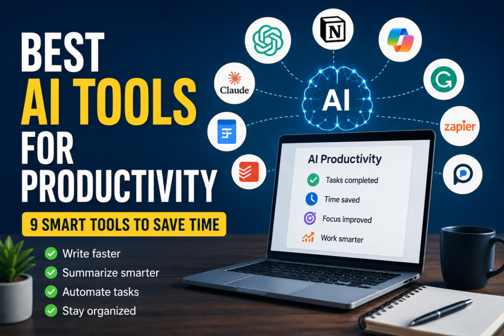Best AI Tools for Productivity: 9 Smart Tools to Save Time 1 best AI tools for productivity