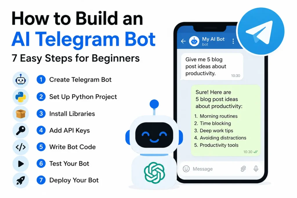 How to Build an AI Telegram Bot: 7 Easy Steps for Beginners 1 How to Build an AI Telegram Bot